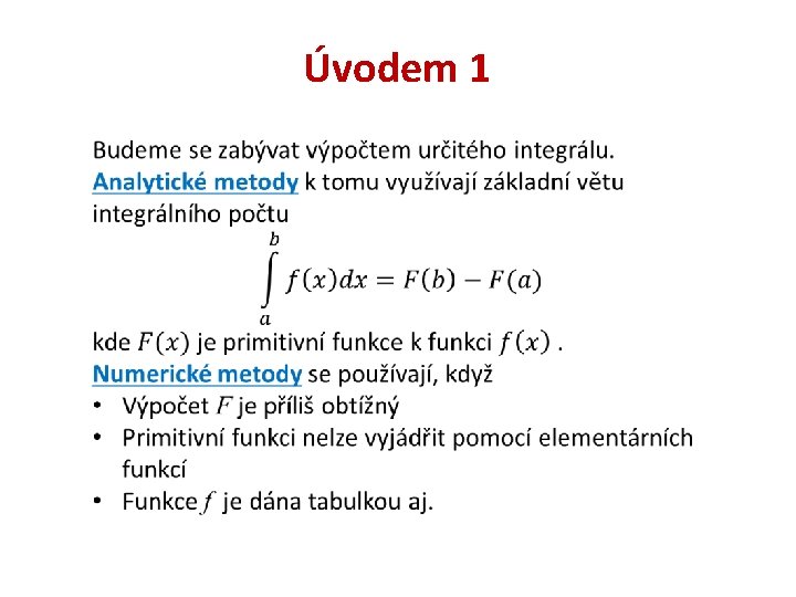 Úvodem 1 Úvodem 1