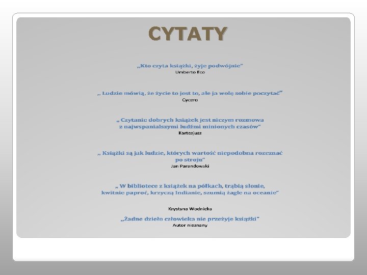 CYTATY CYTATY