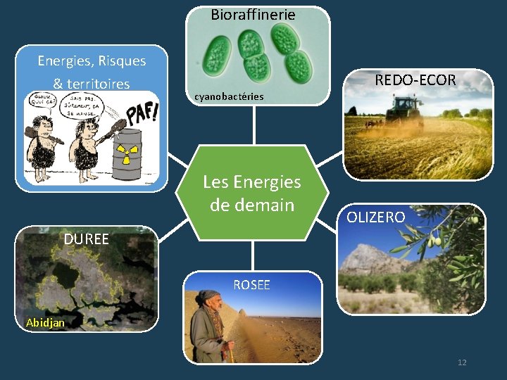 Bioraffinerie Energies, Risques & territoires cyanobactéries Les Energies de demain REDO-ECOR OLIZERO DUREE ROSEE