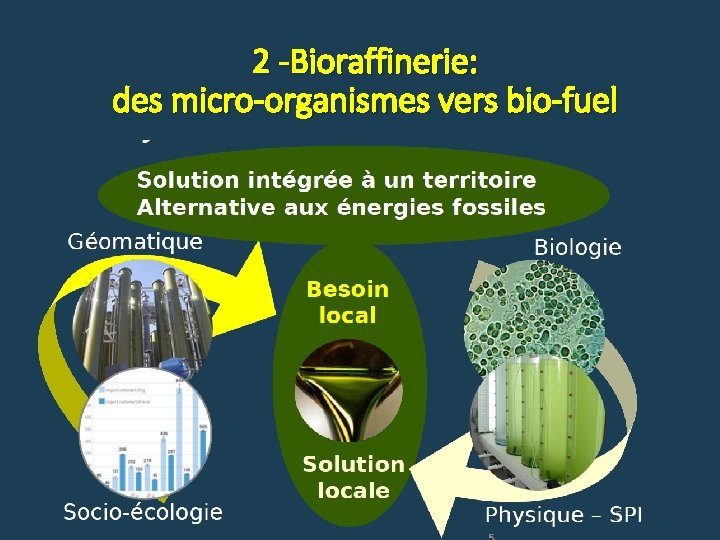 2 -Bioraffinerie: des micro-organismes vers bio-fuel 18 