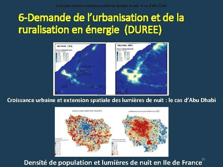 Croissance urbaine et extension spatiale des lumières de nuit : le cas d’Abu Dhabi