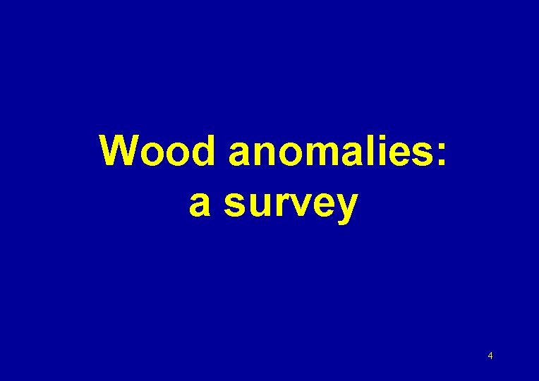 Wood anomalies: a survey 4 