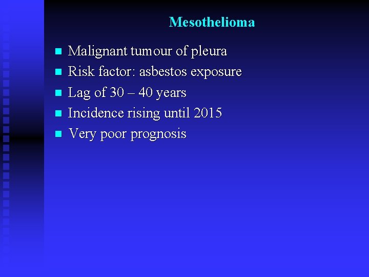 last stage chronic obstructive pulmonary disease