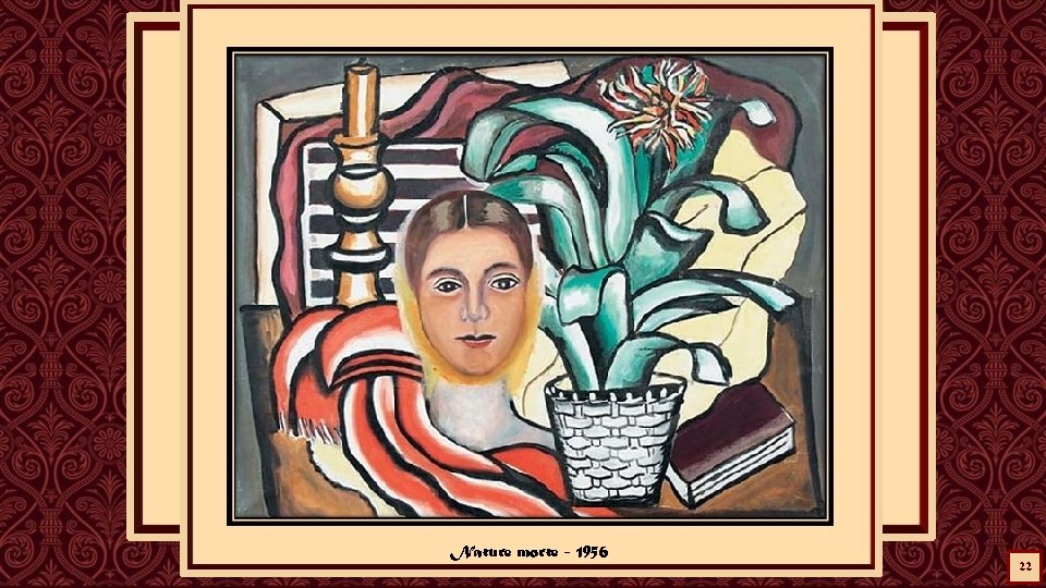 Autoportrait à la plante - 1956 Nature morte - 1956 22 