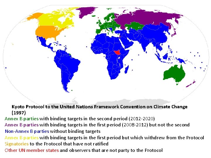 Kyoto Protocol to the United Nations Framework Convention on Climate Change (1997) Annex B