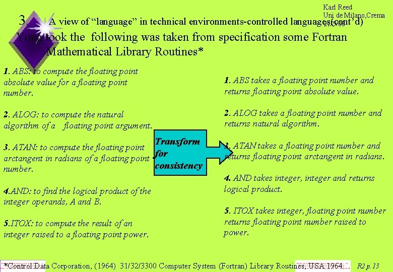 3. A view of “language” in technical environments-controlled Karl Reed Uni de Milano, Crema