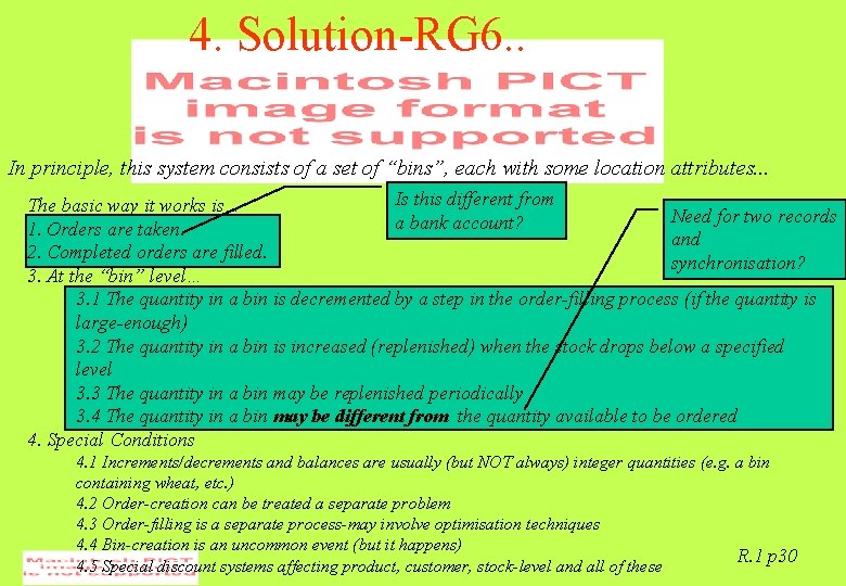 4. Solution-RG 6. . In principle, this system consists of a set of “bins”,