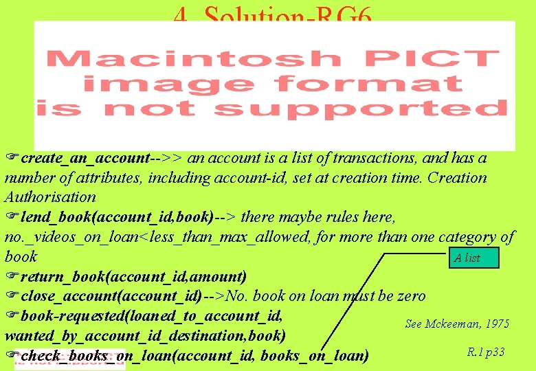 4. Solution-RG 6. . Library lending system Fcreate_an_account-->> an account is a list of