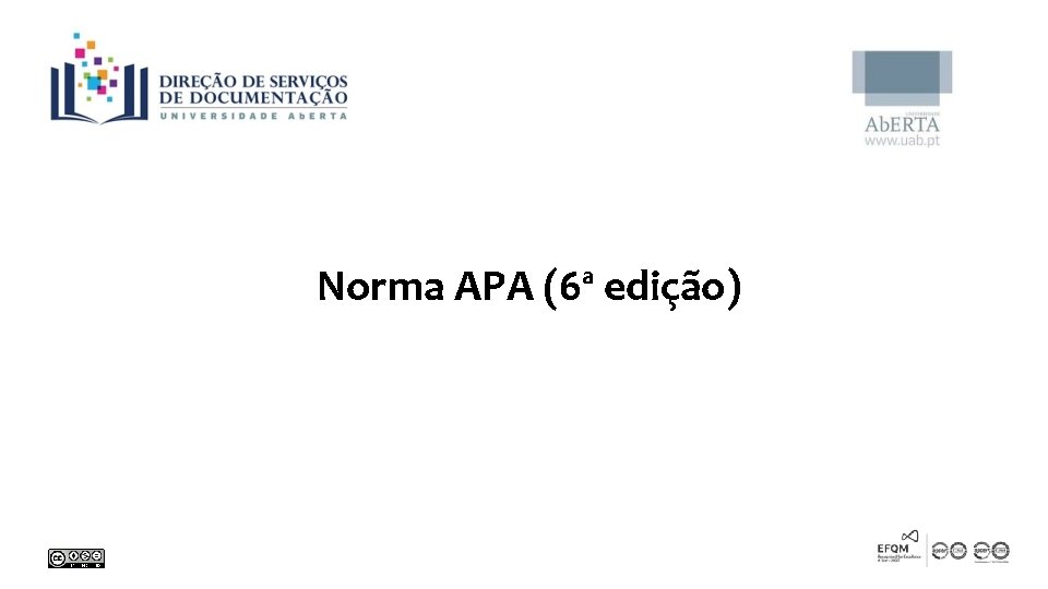 Norma APA (6ª edição) 