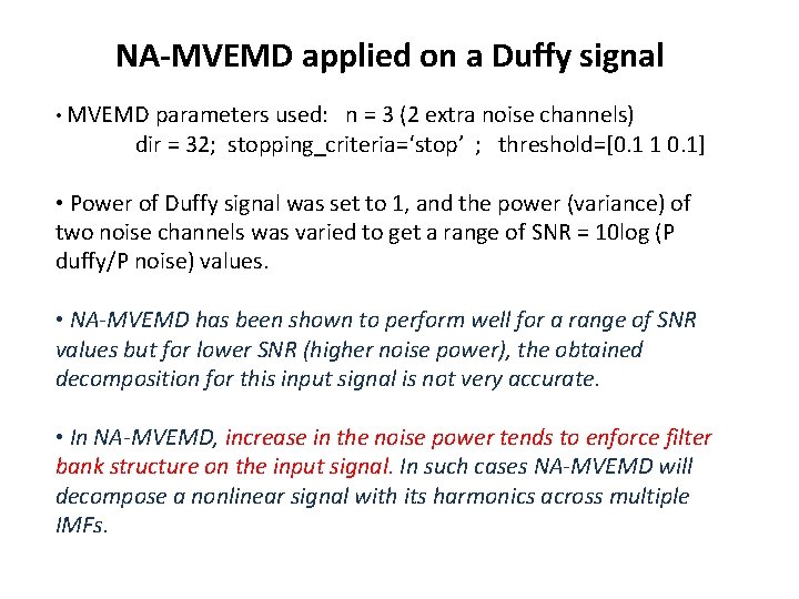 NA-MVEMD applied on a Duffy signal • MVEMD parameters used: n = 3 (2