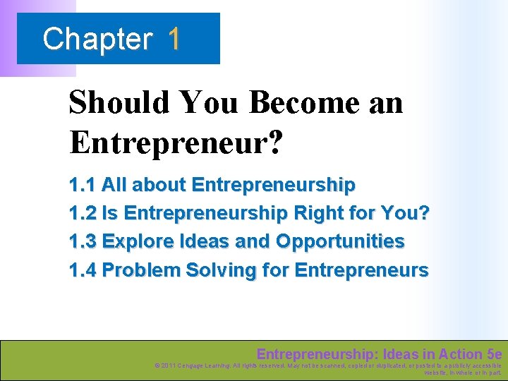 Chapter 1 Should You Become an Entrepreneur? 1. 1 All about Entrepreneurship 1. 2