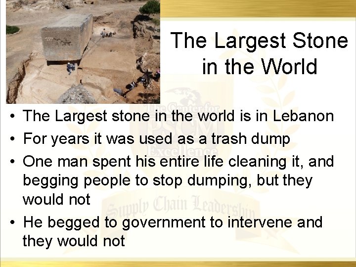 The Largest Stone in the World • The Largest stone in the world is The Largest Stone in the World • The Largest stone in the world is