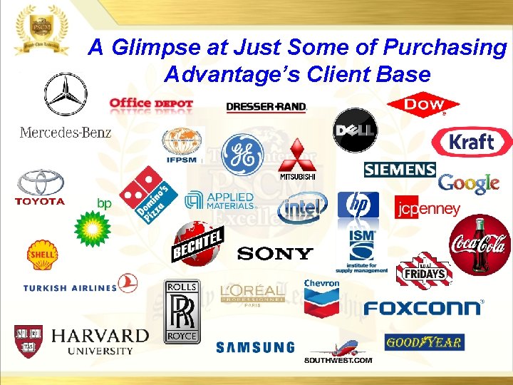 A Glimpse at Just Some of Purchasing Advantage’s Client Base 