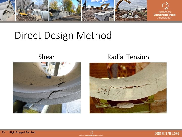 Direct Design Method Shear 23 Rigid Rugged Resilient Radial Tension 