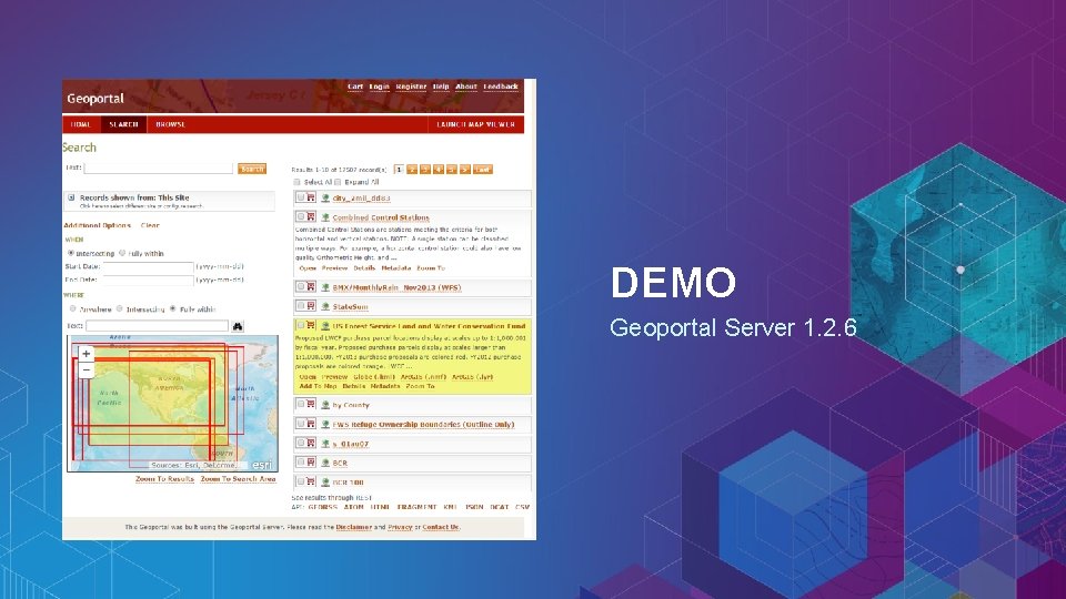 DEMO Geoportal Server 1. 2. 6 
