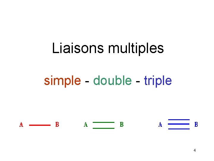 Liaisons multiples simple - double - triple 4 Liaisons multiples simple - double - triple 4