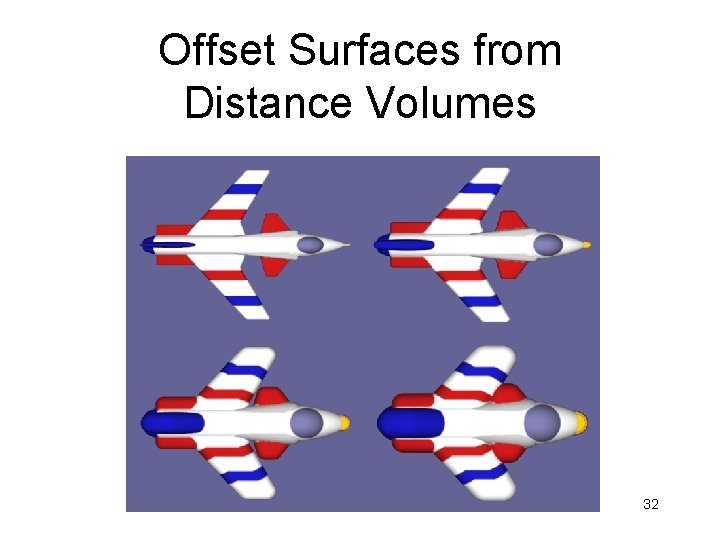 Offset Surfaces from Distance Volumes 32 