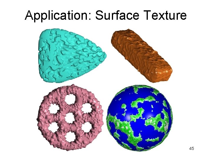 Application: Surface Texture 45 
