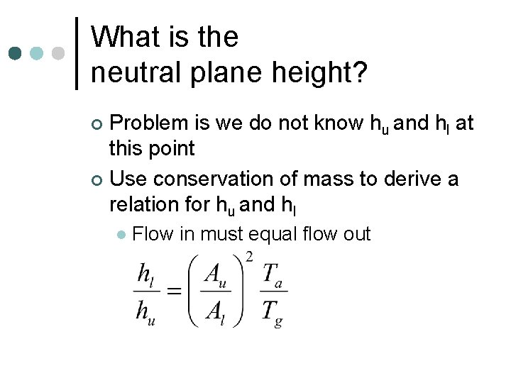 What is the neutral plane height? Problem is we do not know hu and