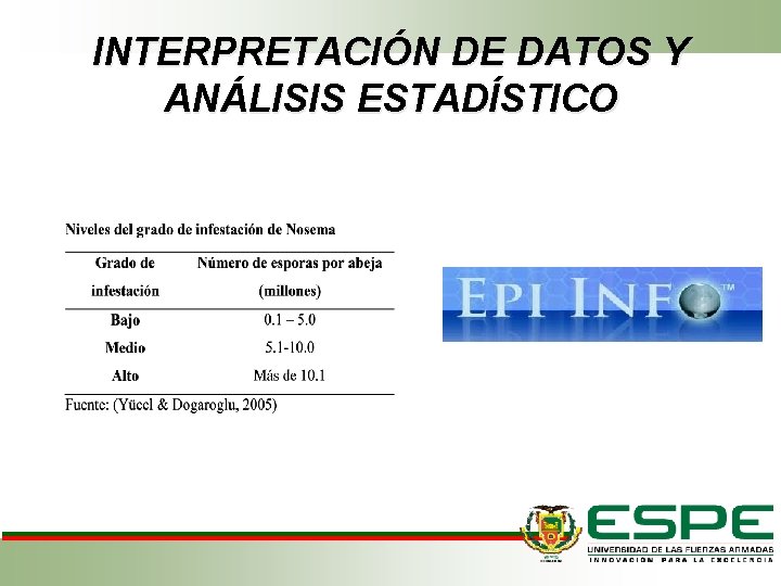 INTERPRETACIÓN DE DATOS Y ANÁLISIS ESTADÍSTICO 