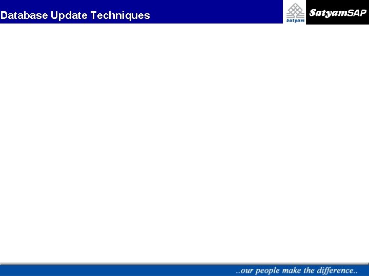 Database Update Techniques 