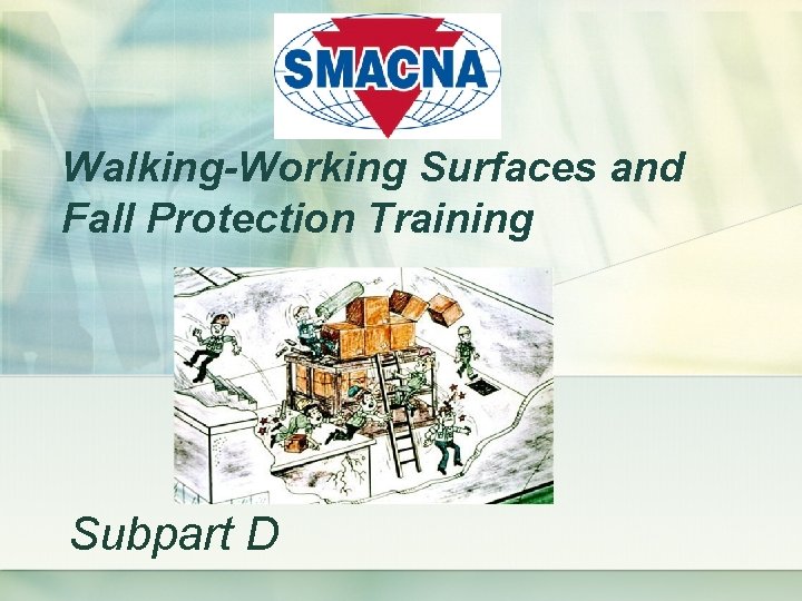 Walking-Working Surfaces and Fall Protection Training Subpart D 