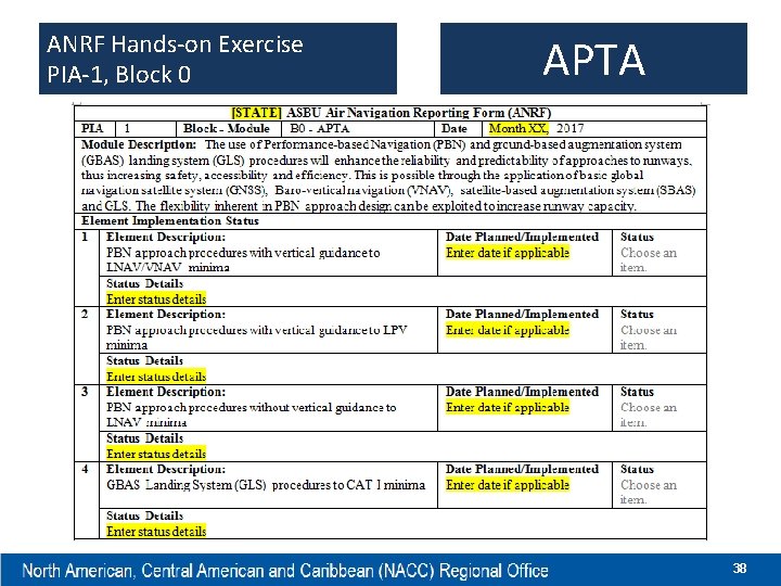 ANRF Hands-on Exercise PIA-1, Block 0 APTA 38 