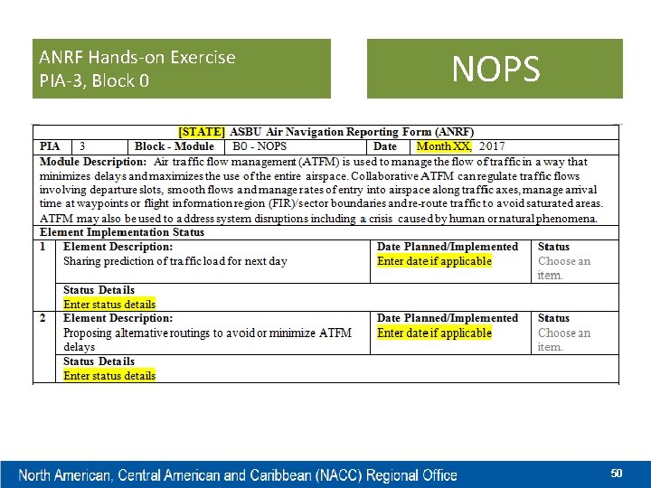 ANRF Hands-on Exercise PIA-3, Block 0 NOPS 50 