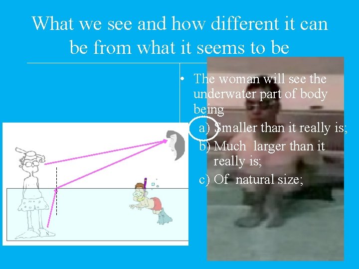 What we see and how different it can be from what it seems to