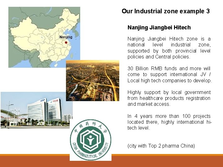 Our Industrial zone example 3 Nanjing Jiangbei Hitech zone is a national level industrial