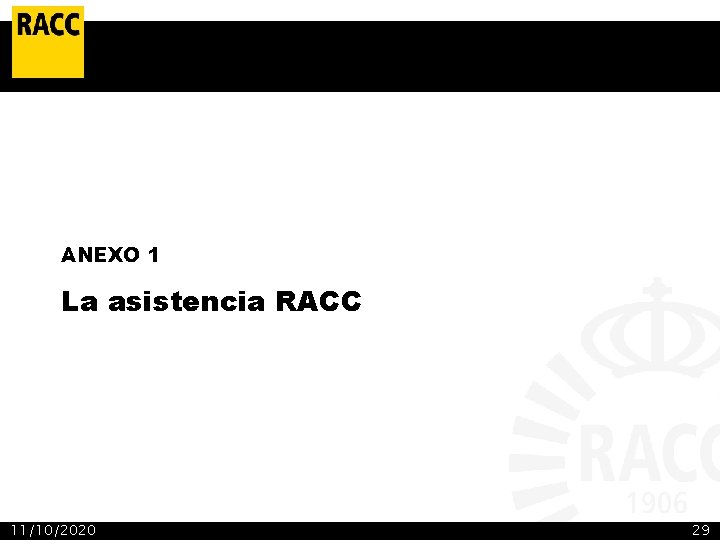 ANEXO 1 La asistencia RACC 11/10/2020 29 