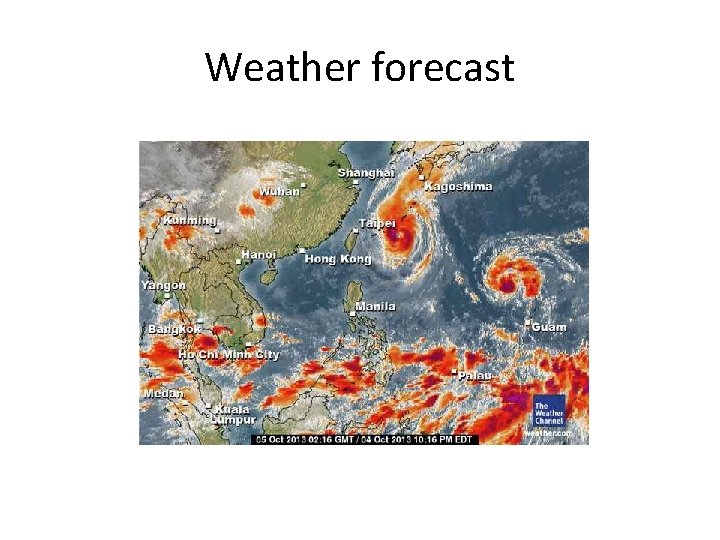 Weather forecast Weather forecast