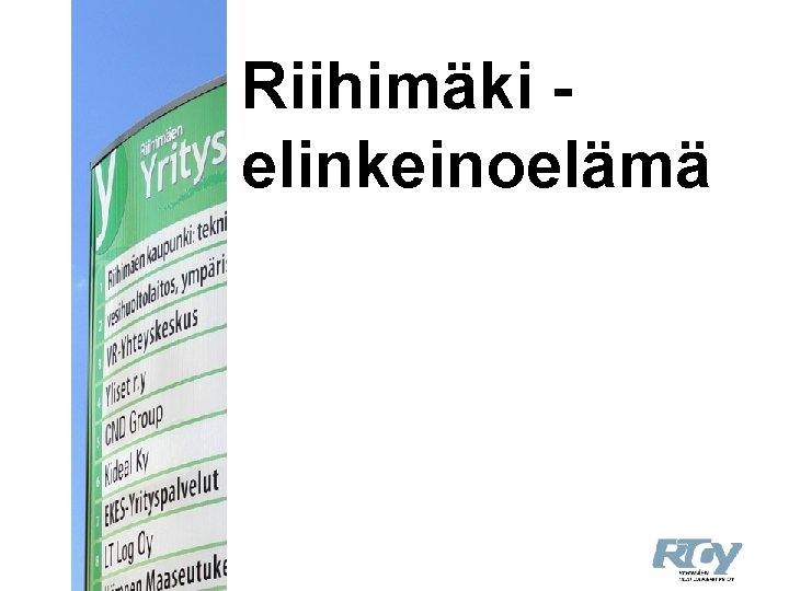 Riihimäki elinkeinoelämä 