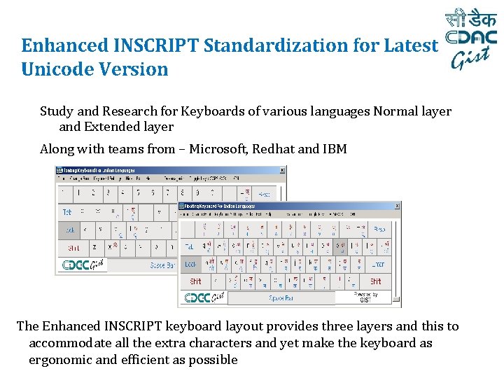 Enhanced INSCRIPT Standardization for Latest Unicode Version Study and Research for Keyboards of various