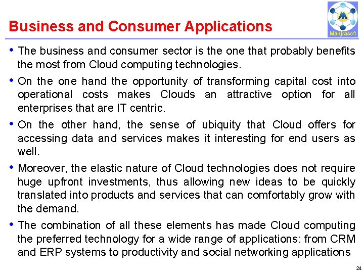 Business and Consumer Applications IBM Power Systems • The business and consumer sector is Business and Consumer Applications IBM Power Systems • The business and consumer sector is
