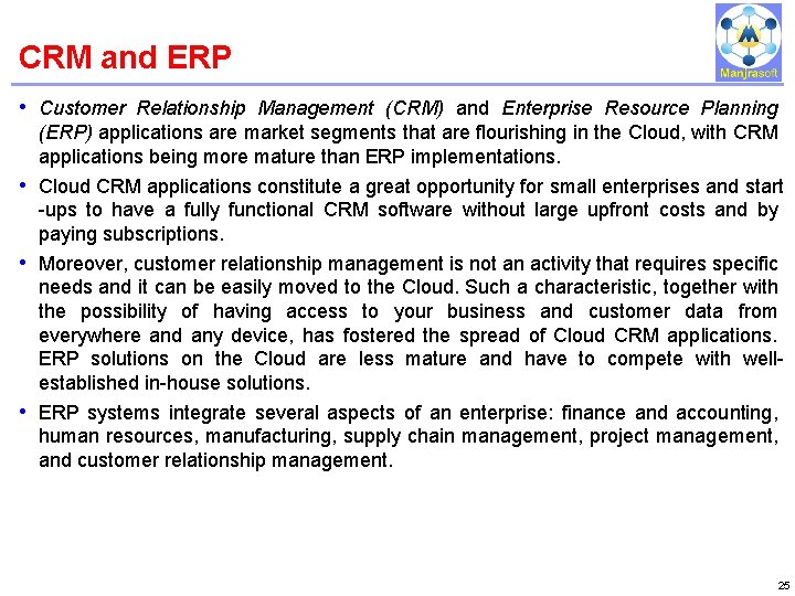 CRM and ERP IBM Power Systems • Customer Relationship Management (CRM) and Enterprise Resource CRM and ERP IBM Power Systems • Customer Relationship Management (CRM) and Enterprise Resource
