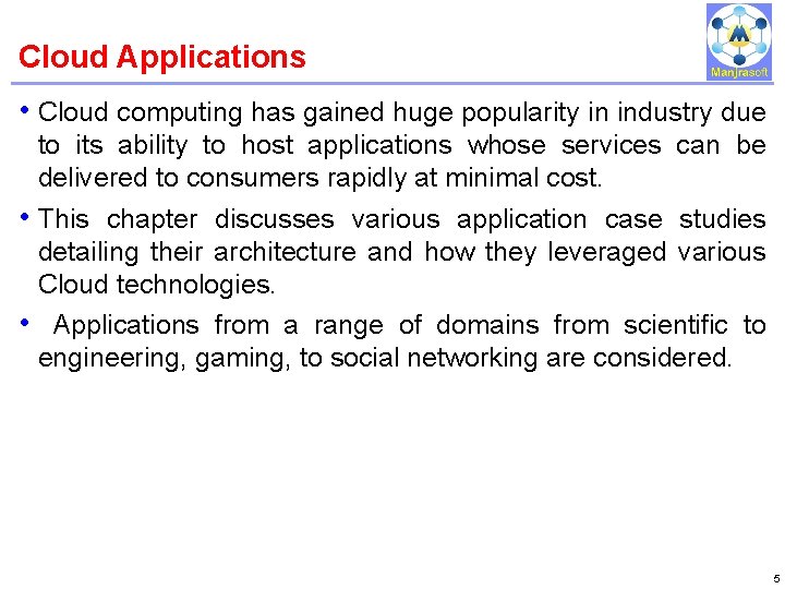 Cloud Applications IBM Power Systems • Cloud computing has gained huge popularity in industry Cloud Applications IBM Power Systems • Cloud computing has gained huge popularity in industry