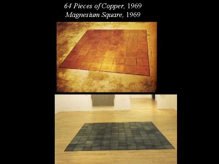 CA Copper and Magnesium 64 Pieces of Copper, 1969 Magnesium Square, 1969 