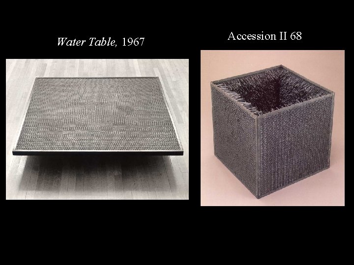 EH Washer Table 67; EH Accession II 68 Water Table, 1967 Accession II 68