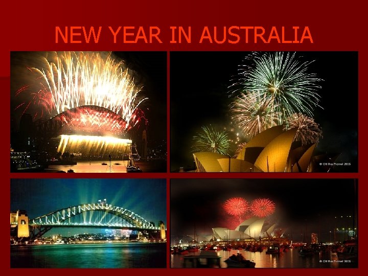 NEW YEAR IN AUSTRALIA 