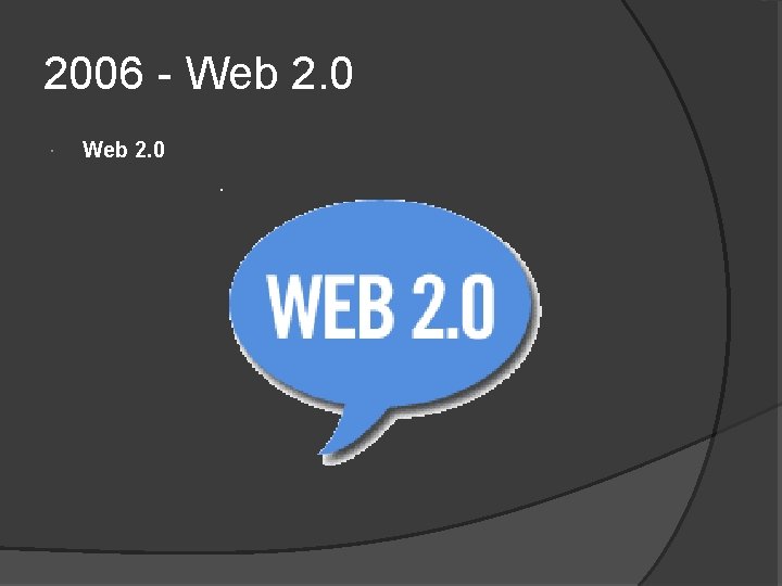2006 - Web 2. 0 