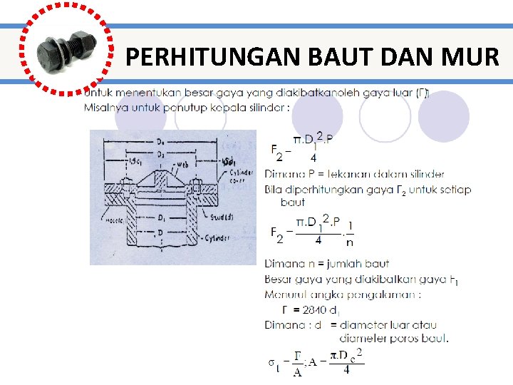 PERHITUNGAN BAUT DAN MUR 