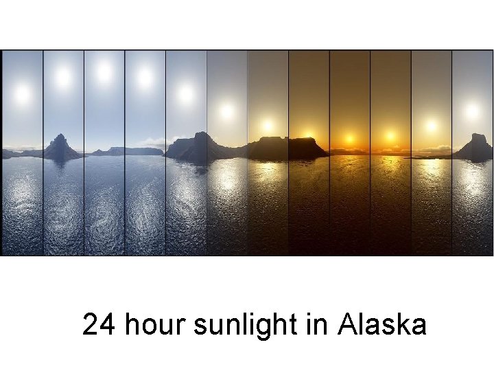 24 hour sunlight in Alaska 