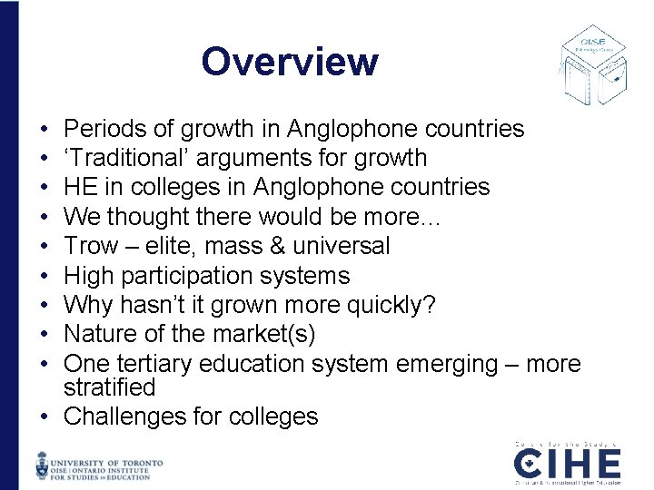 Overview • • • Periods of growth in Anglophone countries ‘Traditional’ arguments for growth Overview • • • Periods of growth in Anglophone countries ‘Traditional’ arguments for growth