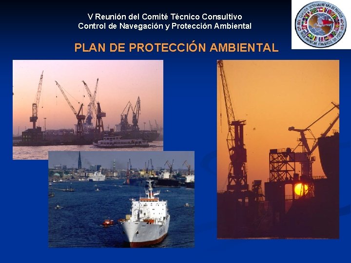 V Reunión del Comité Técnico Consultivo Control de Navegación y Protección Ambiental PLAN DE