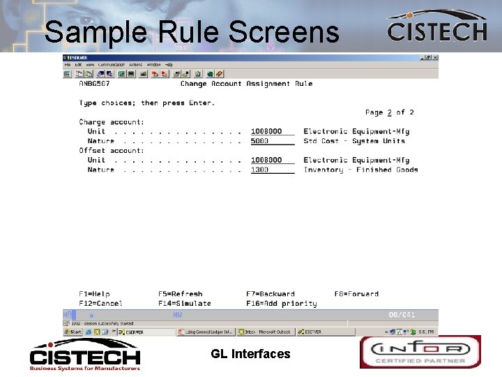 Sample Rule Screens 11/10/2020 GL Interfaces 21 