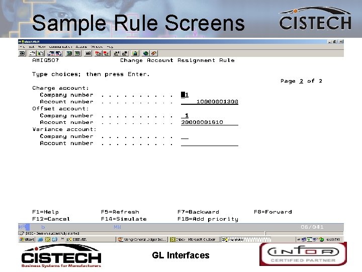 Sample Rule Screens 11/10/2020 GL Interfaces 23 