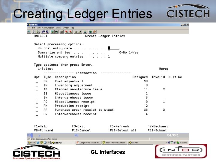 Creating Ledger Entries 11/10/2020 GL Interfaces 40 