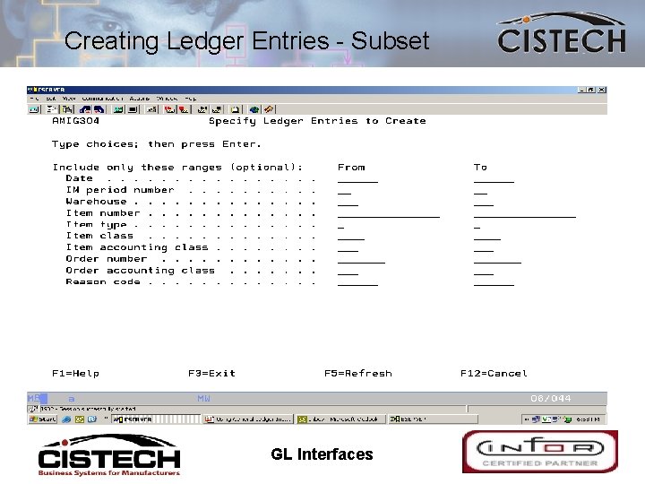 Creating Ledger Entries - Subset 11/10/2020 GL Interfaces 41 