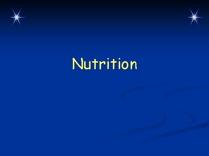 Nutrition 